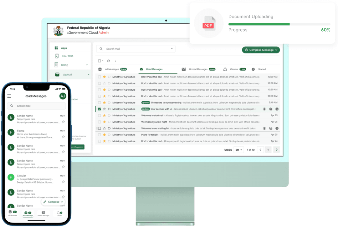 Gov InMail interface has been optimized to be user-friendly